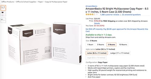 多用途復(fù)印紙火速霸榜，一日狂升15357.0 個(gè)人輔助用品